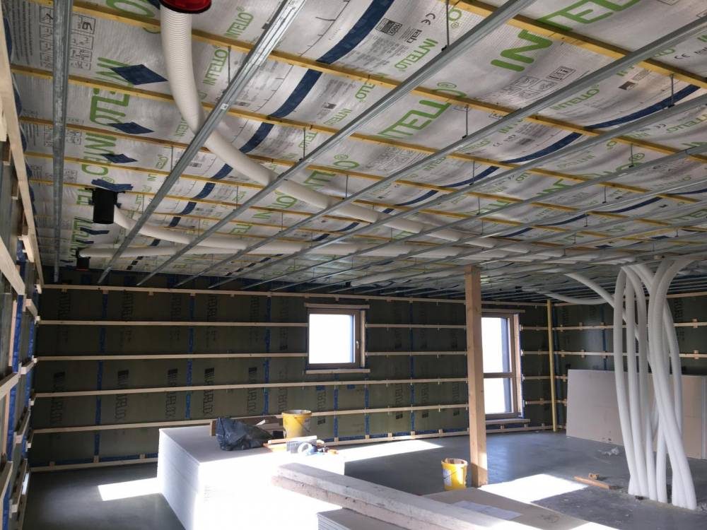 Chantier illustrant les performances énergétiques d'une construction Bati M2G