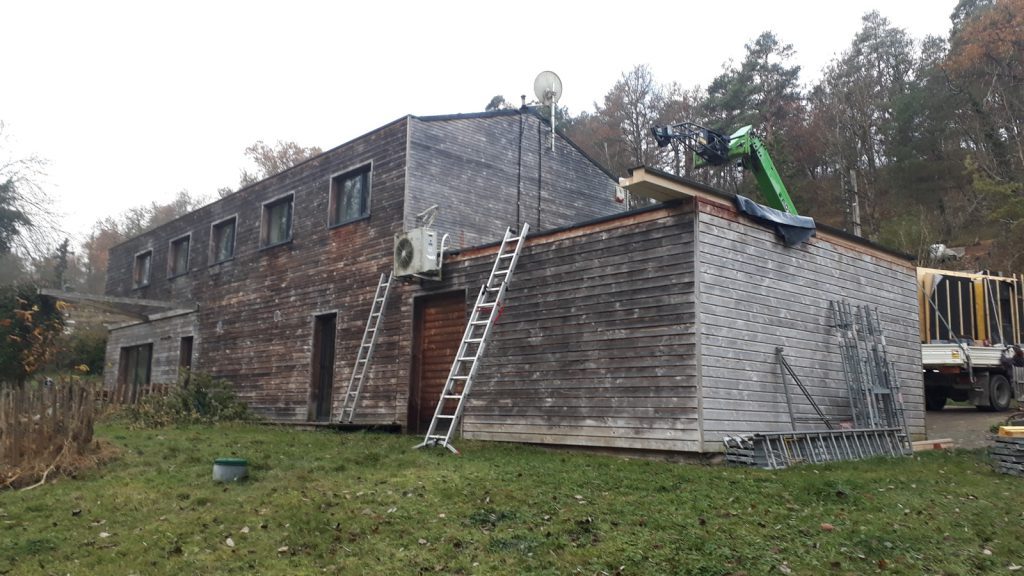 Bâtiment ossature bois avant travaux de rénovation par Bati M2G