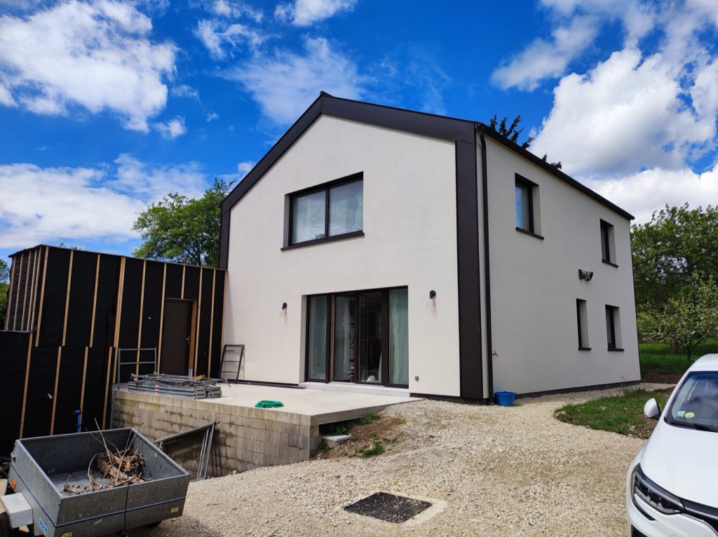 Construction d'une maison moderne en ossature bois, Bati M2G